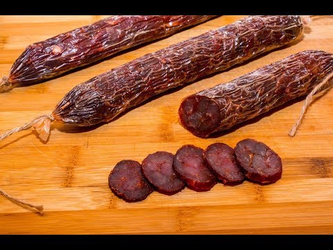 Видео: СЫРОВЯЛЕНАЯ КОЛБАСА ИЗ ИНДЕЙКИ