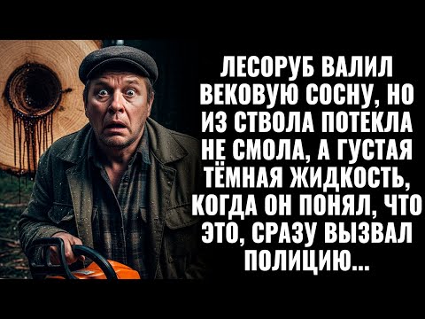 Видео: Лесоруб валил сосны, но из ствола потекла тёмная жидкость, а когда он понял, сразу вызвал полицию