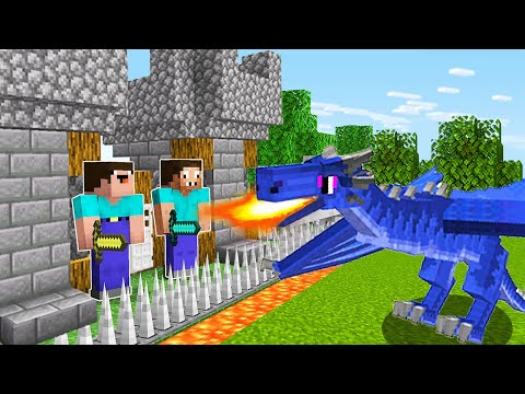 Видео: НУБ И ПРО ПОСТРОИЛИ ЗАЩИЩЕННЫЙ ЗАМОК ПРОТИВ ДРАКОНА МАЙНКРАФТ ! НУБИК ЛОВУШКА MINECRAFT