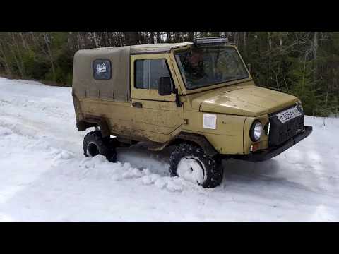 Видео: Луаз на квадрорезине - весенняя распутица.