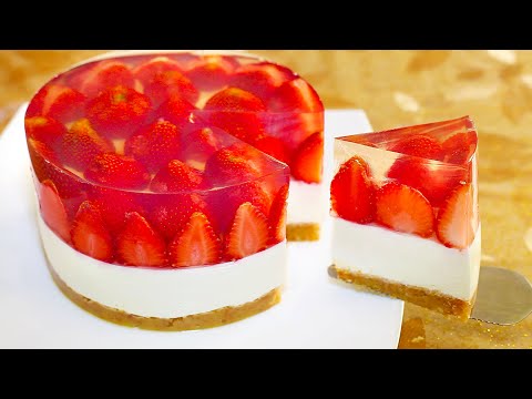 Видео: Торт Чизкейк без сахара с желе и клубникой. Кето десерт. Летнее меню!