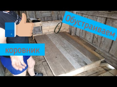 Видео: Обустройство коровника.Подиум для коровы.