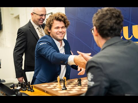 Видео: Магнус Карлсен - Фабиано Каруана. Принятый ферзевый на победу!