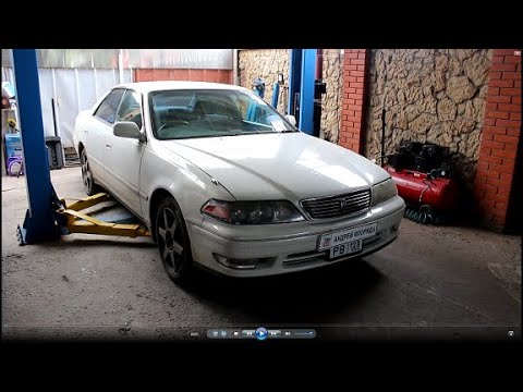Видео: Замена комплекта ГРМ и лобовых сальников на Toyota Mark II Тойота Марк 2 JZX 101 1998 года  1часть