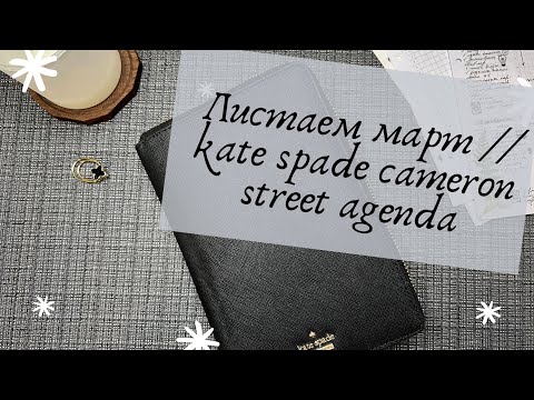 Видео: Листаем март // Kate Spade cameron street agenda