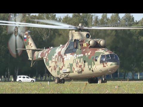 Видео: Ми-26Т2В запуск и взлёт по самолётному