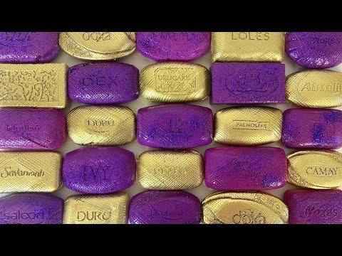 Видео: Cutting diamonds soap. ASMR Soap. Резка ромбиков. Satisfying soap video.
