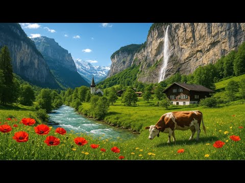 Видео: [4K] 🇨🇭 Умиротворяющая красота долины Лаутербруннен, Швейцария (2025)