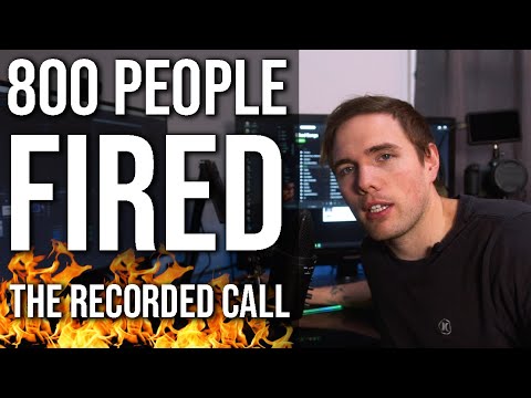 Видео: Запись увольнения 800 человек (Разработка игр — это катастрофа) | #grindreel