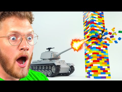 Видео: Реакция на разрушение башен Lego