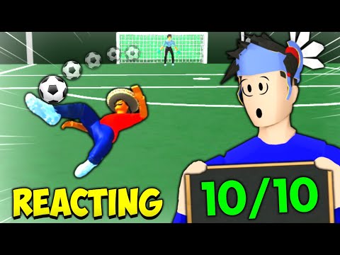 Видео: Я ОТРЕАГИРОВАЛА на ваши ЗАБАВНЫЕ клипы в реалистичном уличном футболе! (Roblox)