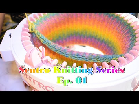 Видео: Начало работы с вязальной машиной Sentro: набор петель, прокрутка и снятие петель