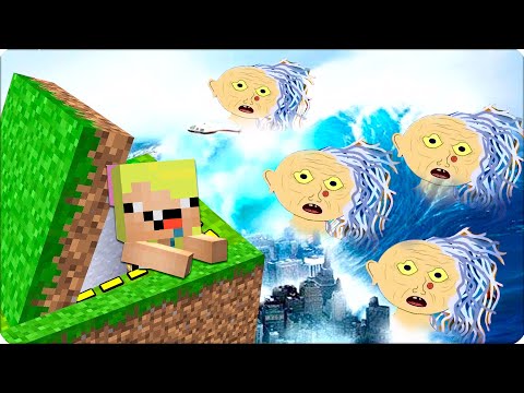 Видео: 🧓Я Строю БУНКЕР Против Цунами из БАБКИ АЛКИ в Майнкрафте! Нубик Кубик