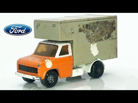 Видео: Развозной фургон Ford Transit от Matchbox. Реновация модели King Size №. К-29.