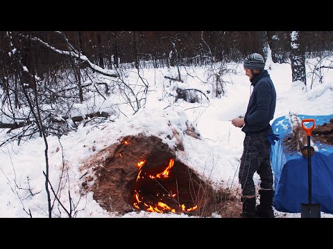 Видео: Дед жжет. ЛайФХак от Ильи))) Засыпал крышу землей. Часть 9¾