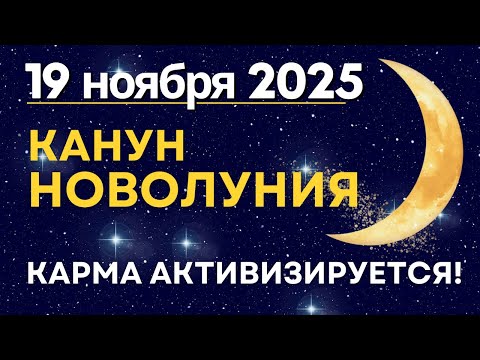 Видео: 19 ноября: Канун Новолуния. Карма активизируется!