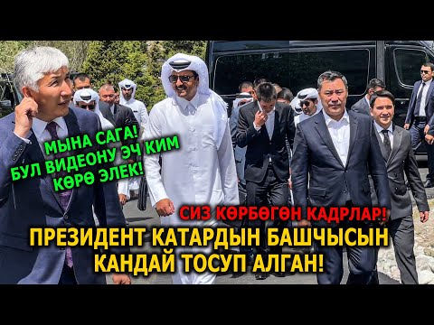 Видео: Бай Катардын башчысын президент кандай тосуп алган?