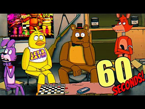 Видео: АНИМАТРОНИКИ из FNAF ВЫЖИВАЮТ в БУНКЕРЕ 🎃 60 SECONDS