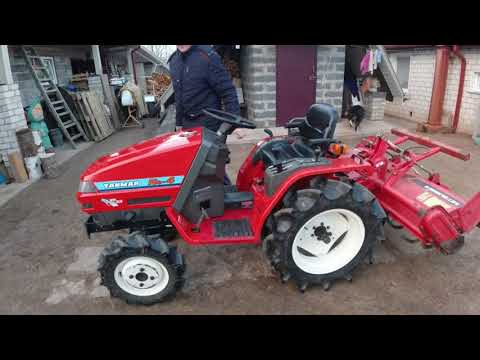 Видео: Обзор мини-трактора Yanmar Ke-4. (Mitsubishi MT-155).