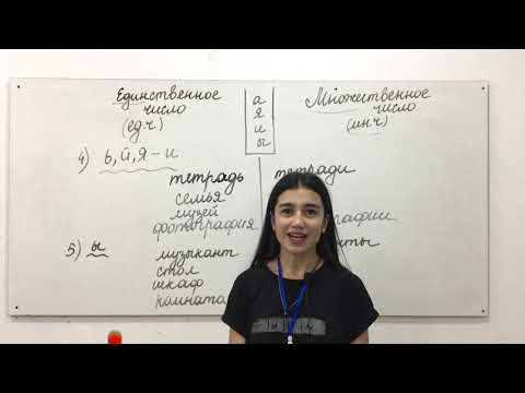 Видео: Единственное и множественное число имен существительных.