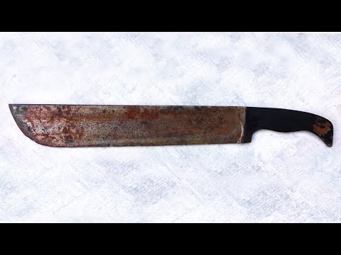 Видео: Реставрация Старого Ржавого Массивного Мачете