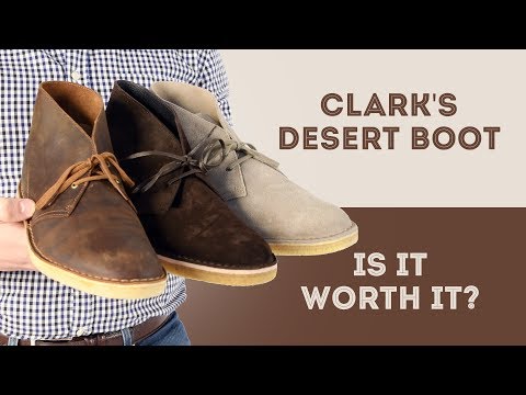 Видео: Обзор пустынных ботинок Clarks – серия «Стоит ли оно того?» – замшевые или кожаные ботинки «чакка»