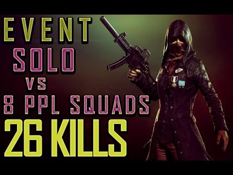 Видео: Остался один против сквадов по 8 человек / 26 kills / event / новый режим / BEST PUBG