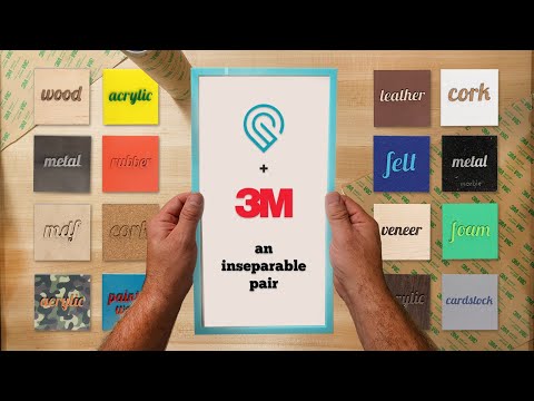 Видео: Что можно сделать с помощью GLOWFORGE и клея 3M?