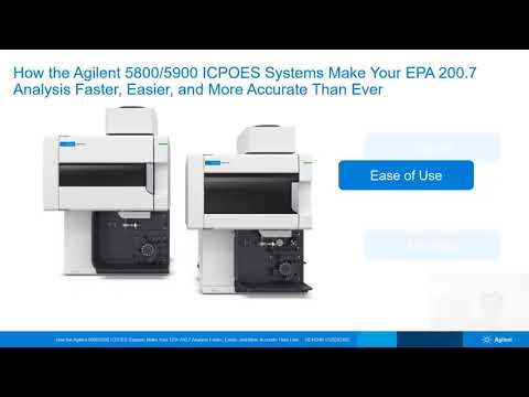 Видео: Как системы Agilent 5800/5900 ICPOES делают ваш EPA 200.7