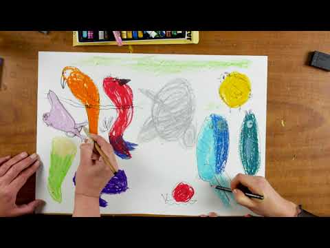 Видео: Рисование пятнами.