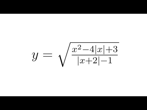 Видео: Құрамында модулі бар функцияның анықталу облысын табу