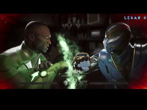 Видео: Injustice 2 - Зелёные Фонари против Саб Зиро - Intros & Clashes (rus)
