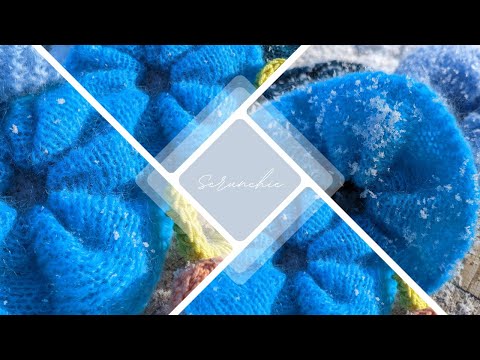 Видео: Резинка для волос спицами из мохера/ How to knit a Scrunchie