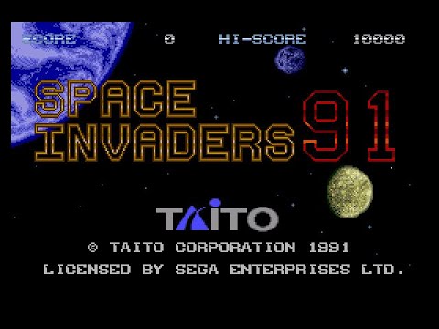 Видео: Super Space Invaders '91 (No Damage) Playthrough (Sega Mega Drive) / Прохождение (Без Повреждений)