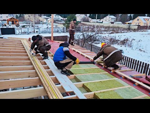 Видео: НЕУЖЕЛИ ОНА ГОТОВА? ФИНАЛ КРЫШИ ГАРАЖА... не случился.