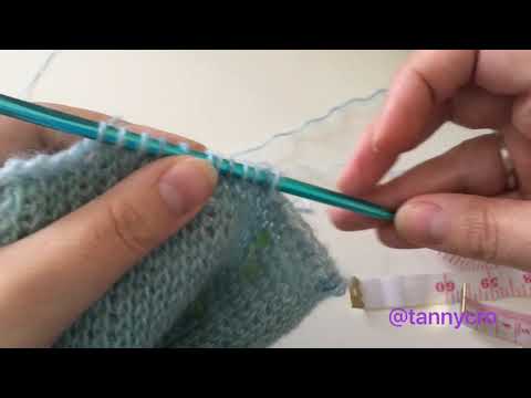 Видео: Круговое вязание лицевой глади тунисским крючком