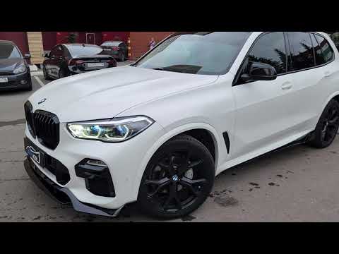 Видео: BMW X5 - бронирование кузова матовой сатиновой пленкой и установка М обвеса