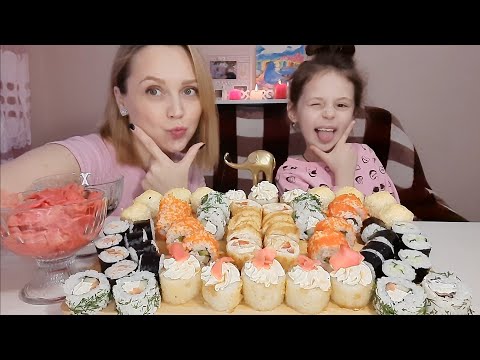 Видео: Мукбанг/РОЛЛЫ🥢🍣 Mukbang/ROLLS/Много Ответов и Приветов😉🤩👋