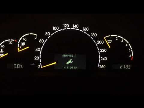 Видео: Как скинуть меж сервисный интервал Mercedes w220
