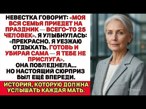 Видео: Невестка и её 25 родственников едут к нам на праздник? Отлично — я уезжаю. Пусть сами справляются.