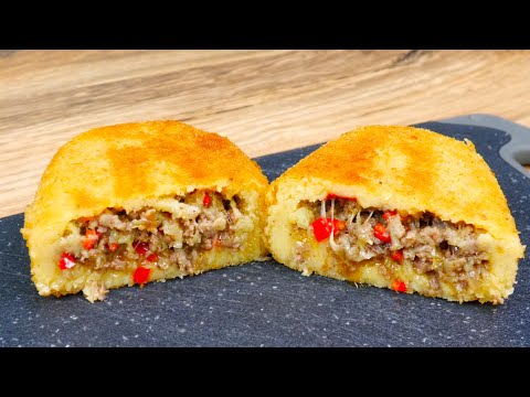 Видео: Как нафаршировать картофельное пюре мясным фаршем и получить вкусные Зразы.  Potato and meat fillets