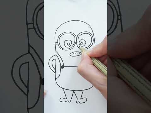 Видео: Как нарисовать Миньона Битлджус #shorts  #drawing