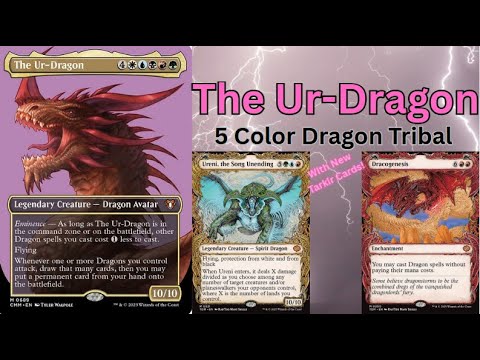 Видео: Ur-Dragon 5 Color Dragon Tribal EDH / Технология колоды командира ОБНОВЛЕНИЕ TARKIR DRAGONSTORM!