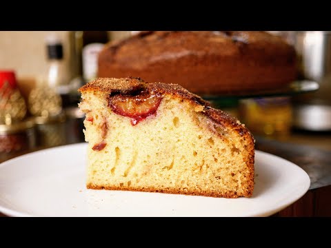 Видео: Сливовый пирог без лишних затрат, цыганка готовит.