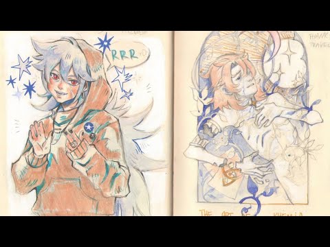 Видео: обзор скетчбука! 2021 | sketchbook tour