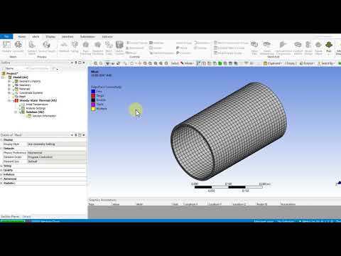 Видео: Урок 7. Моделирование конвективного теплообмена трубы в Ansys Thermal