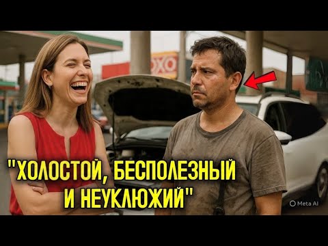 Видео: Миллионерша рассмеялась «ХОЛОСТЯК, БЕСПОЛЕЗНЫЙ и НЕУКЛЮЖИЙ!»… а ПАПА-МЕХАНИК тут же починил её