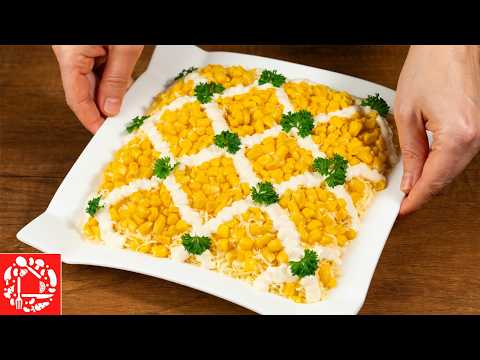 Видео: Нежный и яркий салат за 10 минут — гости в восторге!