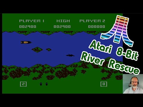 Видео: Игра Atari 8-bit: Спасение на реке