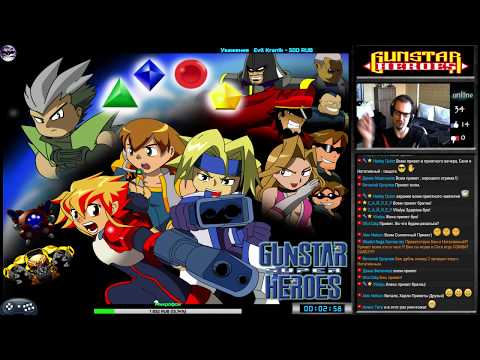 Видео: Gunstar Heroes прохождение [Expert] co-op NeGAtiv4k | Игра на (SEGA Genesis, Mega Drive) Стрим RUS